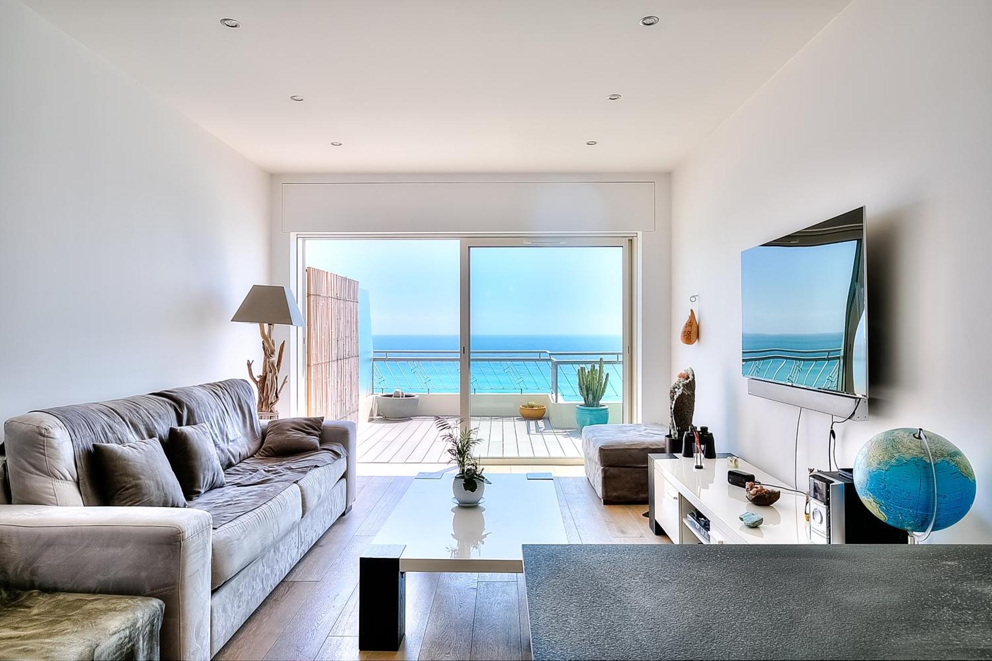 Le Florentina, Dernier Etage Avec Terrasse, Vue Sur La Baie Des Anges Apartment Nice Exterior photo